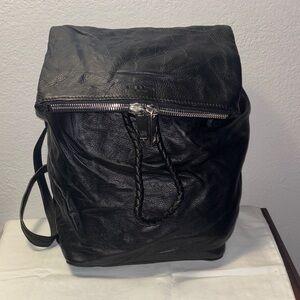 rag & bone Black Leather Backpack